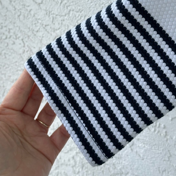 Lilly Pulitzer Bay Stripe Dress Medium Nautical Navy Blue White - Picture 4 of 9